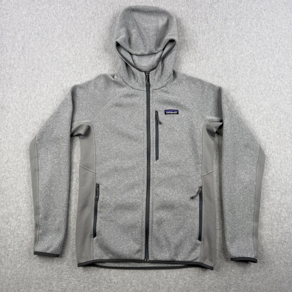 Patagonia Hoody Mens Small Gray Performance Better Sweater Full Zip Fleece